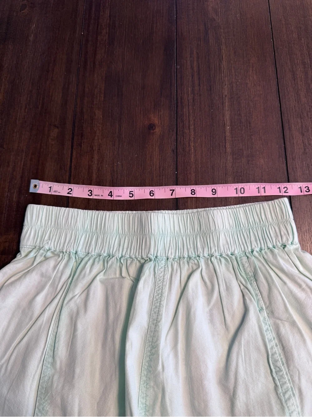 Free People Get Free Poplin Shorts Mineral Sea XS Sample NWOT MSRP $58